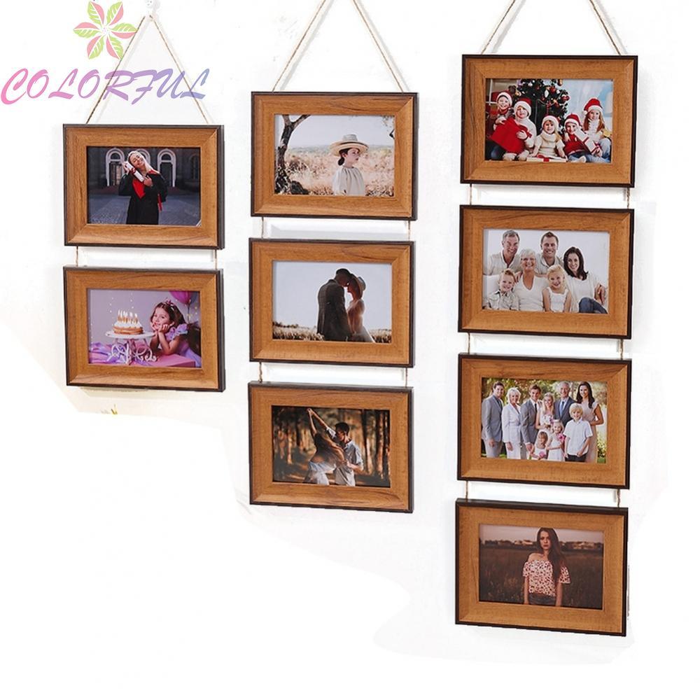 【COLORFUL】6/7inch Wall Mounted Multi Photo Frame Set Hanging Picture Frames for Display