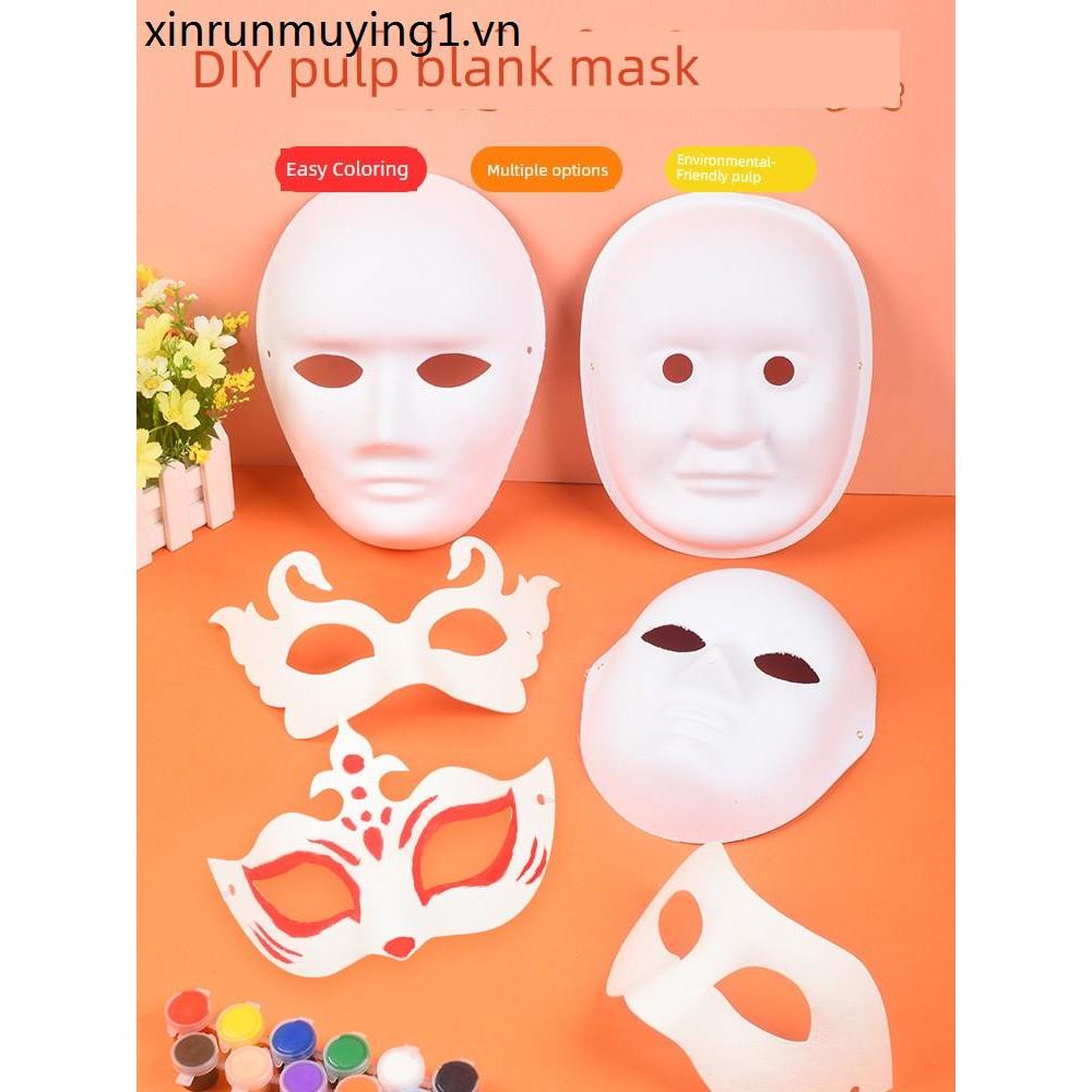 Mặt nạ vẽ bột giấy thủ công Diy Peking Opera