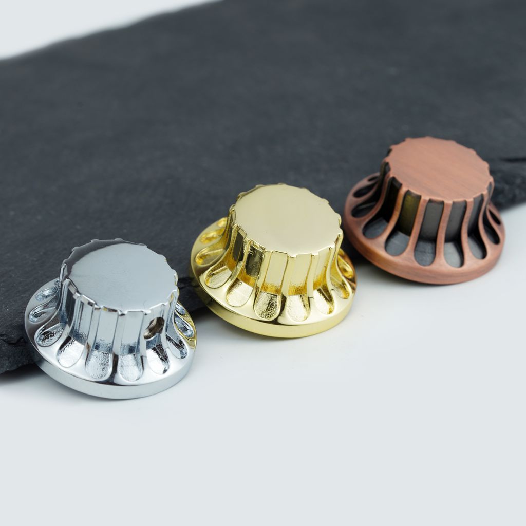 Guyker NKB-005 Bộ núm áp suất Đồng vàng Đường kính Chrome 6MM