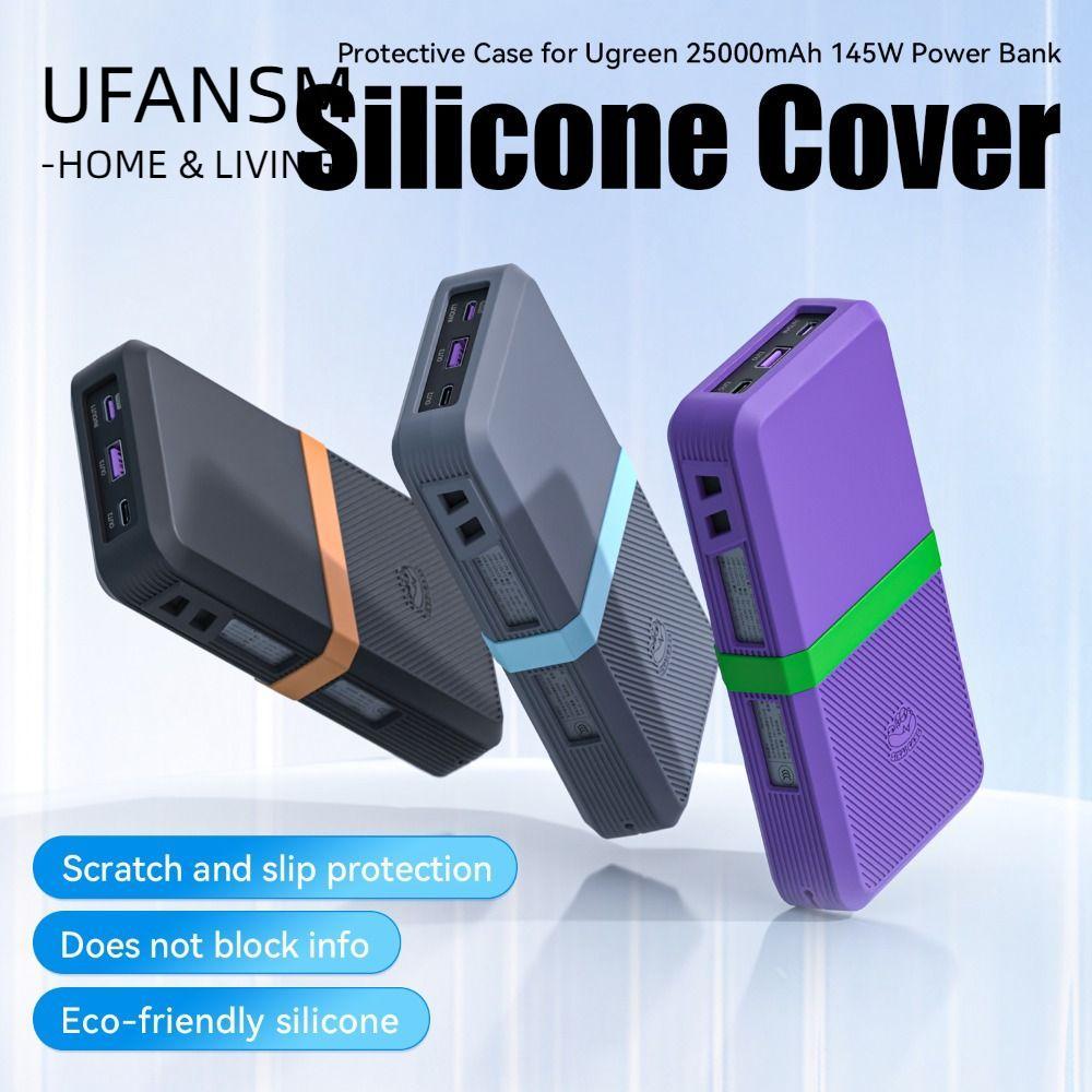 ULAANSM Silicone, Bảo vệ mềm chống sốc, Vỏ bảo vệ di động chống bụi cho UGREEN 145W 25000mAh Power B