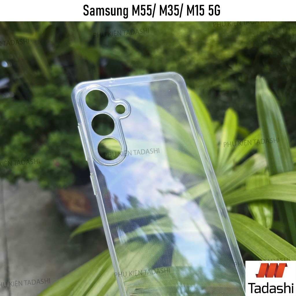 Ốp Lưng Dẻo Samsung M55 5G, Samsung M35 5G, Galaxy M15 5G Trong Suốt Có Gờ Bảo Vệ Camera tránh trầy 