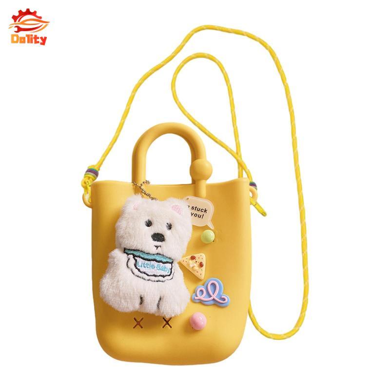 Nhồi Bông Chó Búp Bê Đeo Ngang Túi Silicon Nữ Hợp Thời Trang Di Động Cô Gái Quà Tặng Hoạt Hình Nữ Tú