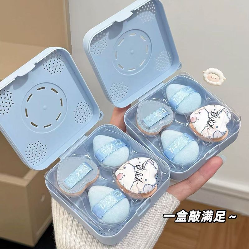 Sản phẩm mới Hàng có sẵn Dễ thương Baa Baa Baa Thumb Puff Set Blush Foundation Concealation Sponge F