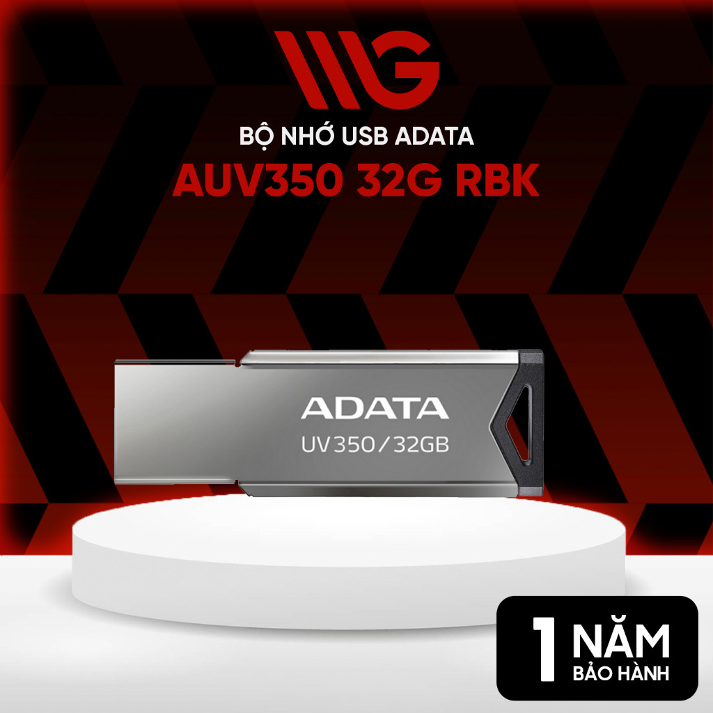Bộ nhớ USB ADATA AUV350 (32GB/64GB, USB 3.2) và UV210 (32GB/64GB, USB 2.0)