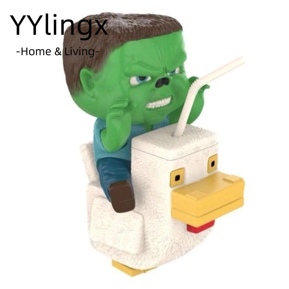 Bộ Combo Jockey Gà YYLINGX, Nhà Hát Phim PVC Gà Jockey Popcorn Xô, Hộp Đựng Jockey Gà Yến Hóa Đáng S