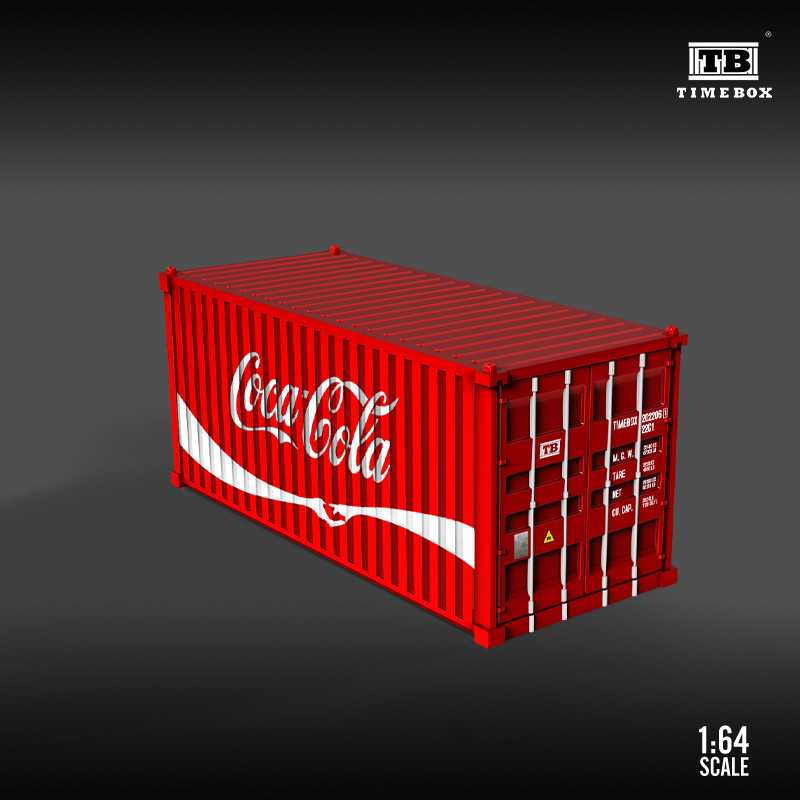 [ORDER] Mô hình diorama TIME BOX 1:64 64 Alloy 20ft Container-Coca-Cola Edition TB640115