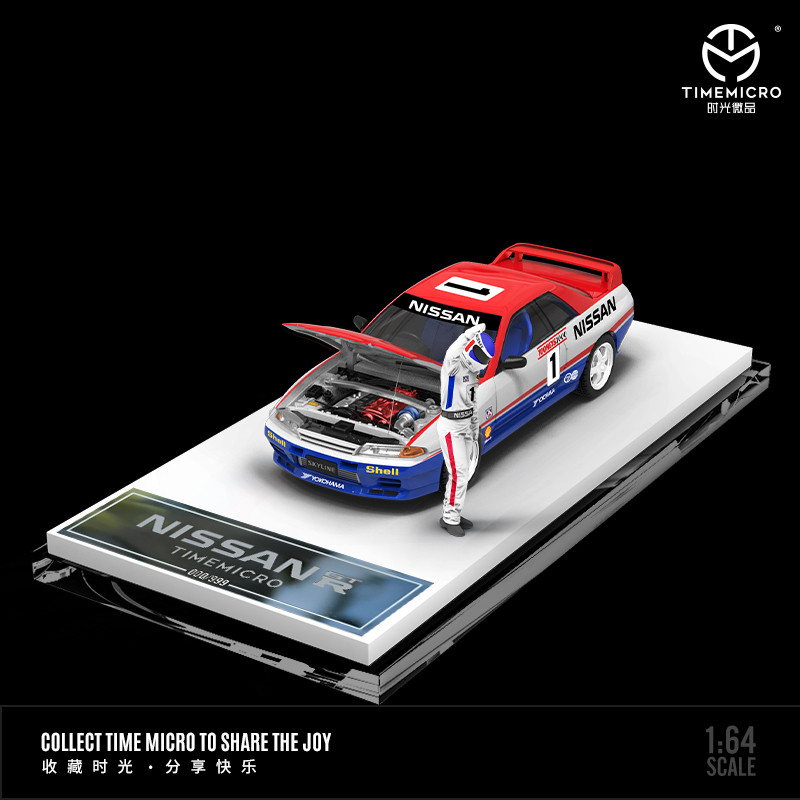 [ORDER] Mô hình xe TIME MICRO 1:64 Nissan GT32 Race Car No. 1-Figure Version TM644114