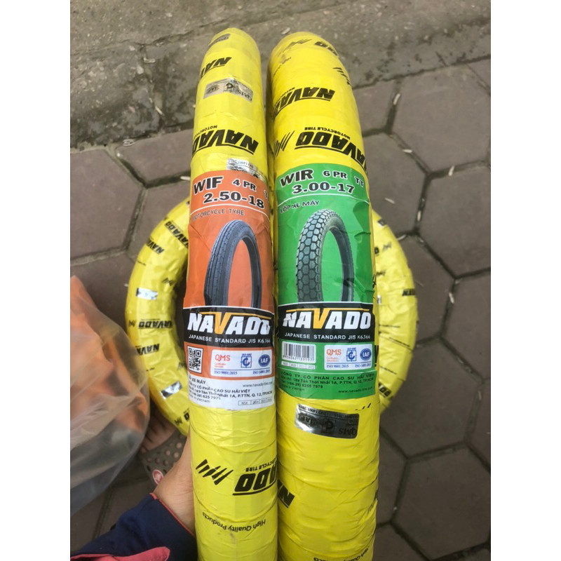 Lốp Trước Sau Win 100/110 Navado - Thông Số Lốp Xe Win Trước 250-18 & 300-17 Zin (4PR, 6PR)