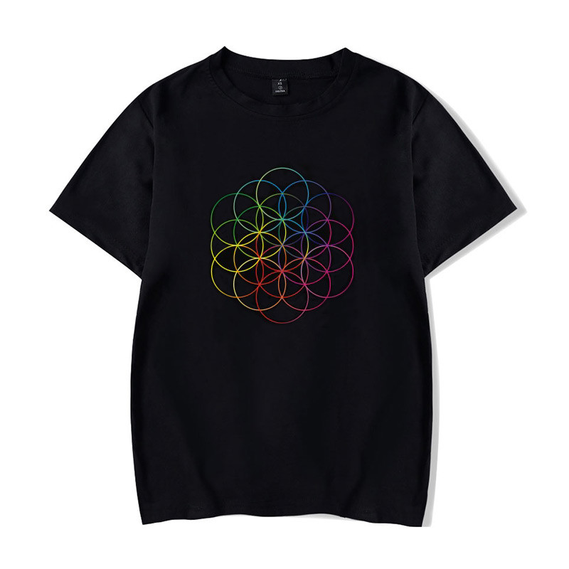 Rock Band Coldplay Áo Thun Cotton Tay Ngắn Unisex T-shirt Big Size XXS-4XL 2129A
