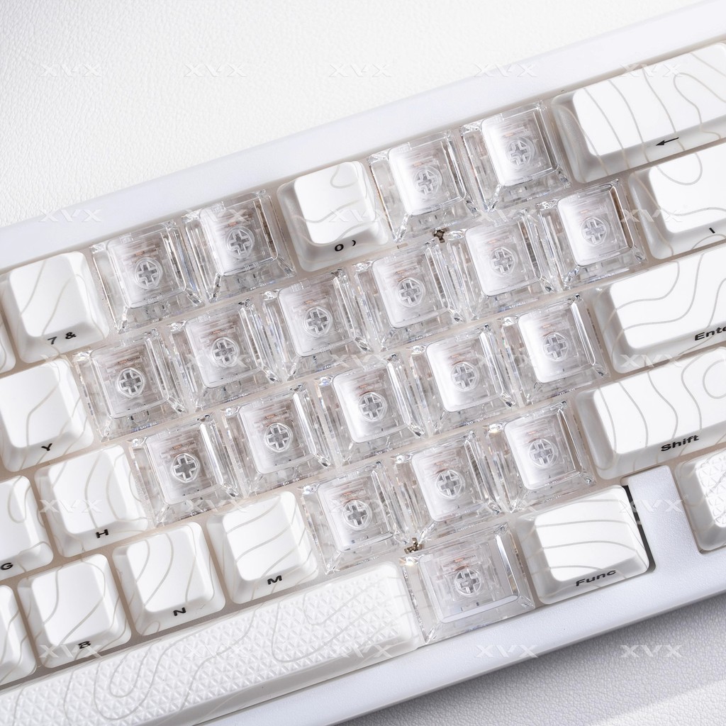 Love Transparent Keycap Thích hợp để wooting Từ Ace60made68 Tarantula F87 Nightmare nd63 ATKRS6