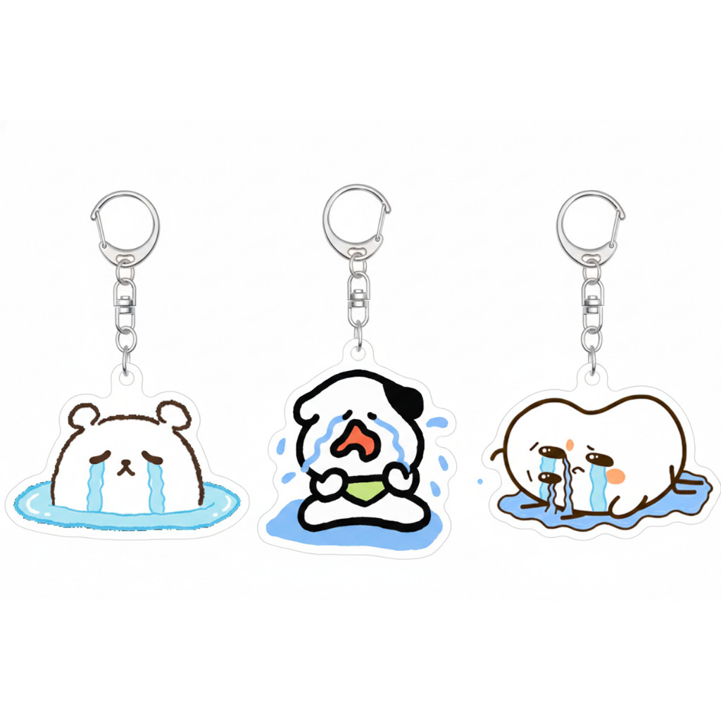 Móc khoá khóc nức nở meme hài