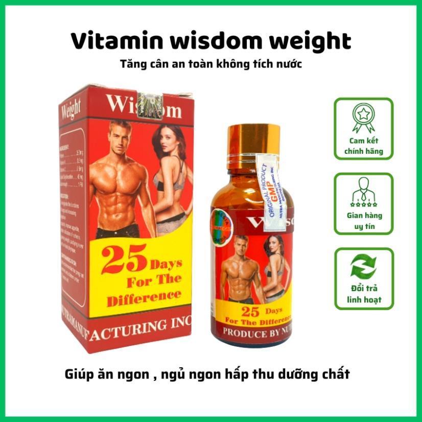 Tăng cân wisdom weight, vitamin tăng cân wisdom weight chính hãng indonesia tăng cân an toàn không t