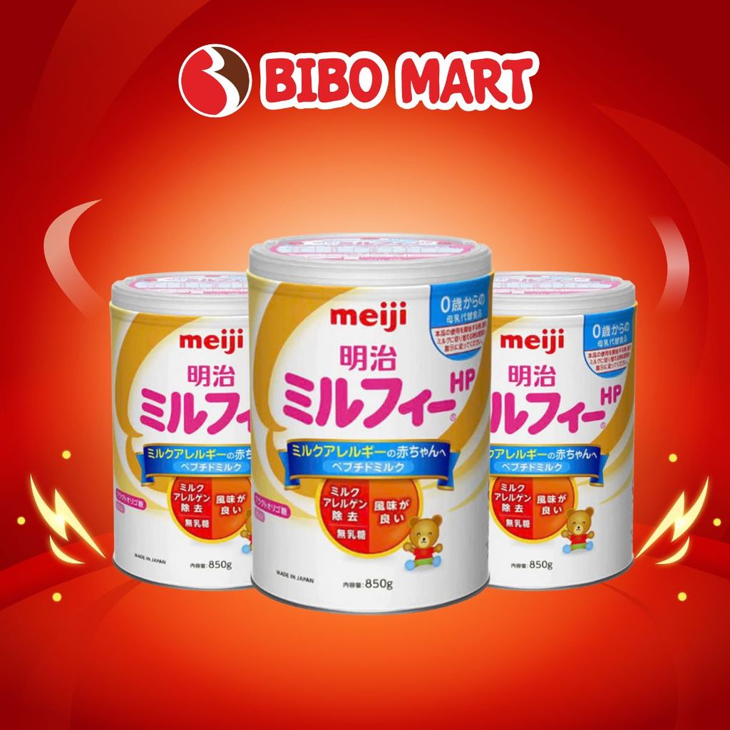 Sữa Meiji HP Nội Địa Nhật Cho Bé Dị Ứng Đạm Sữa Bò Hỗ Trợ Tiêu Hóa Lon 800g - Bibomart
