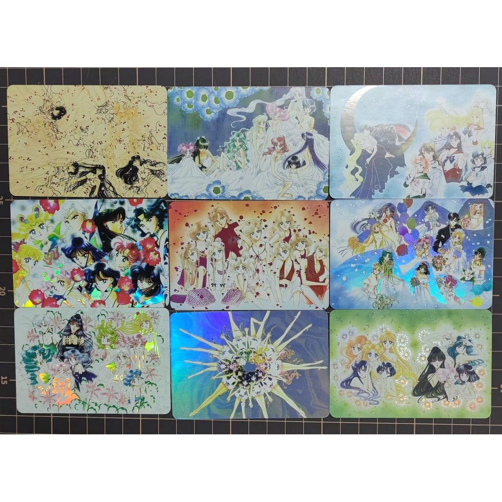 Thủy Thủ Mặt Trăng Thủy Thủ Mặt Trăng Phong Cách Ban Đầu Mười Chiến Binh Thẻ Flash Kết Hợp