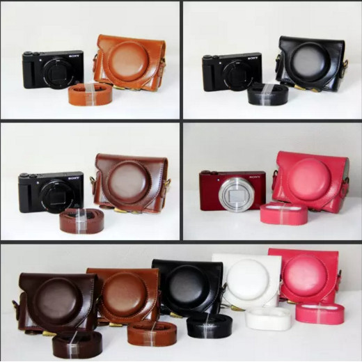 Thích hợp cho túi đựng máy ảnh Sony DSC-HX90V WX500 HX90V WX500 HX90VHX90 Bao da chuyên dụng