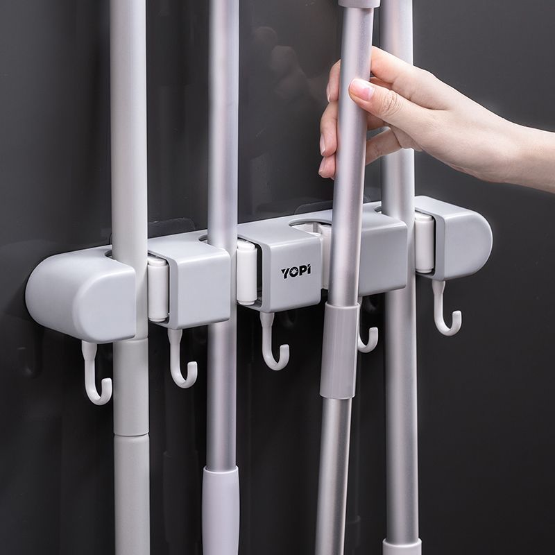 Hot Sale#Mop hanging tool, no-drill mop holder, traceless adhesive hook, wall-mounted strong adhesiv