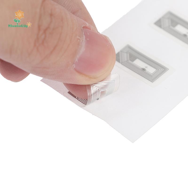 [LILY-T] 100 Chiếc NFC Chip Ntag213 Stier Wet Inlay 2 * 1cm 13,56 MHz Thẻ Nhãn RFID NTAG213
