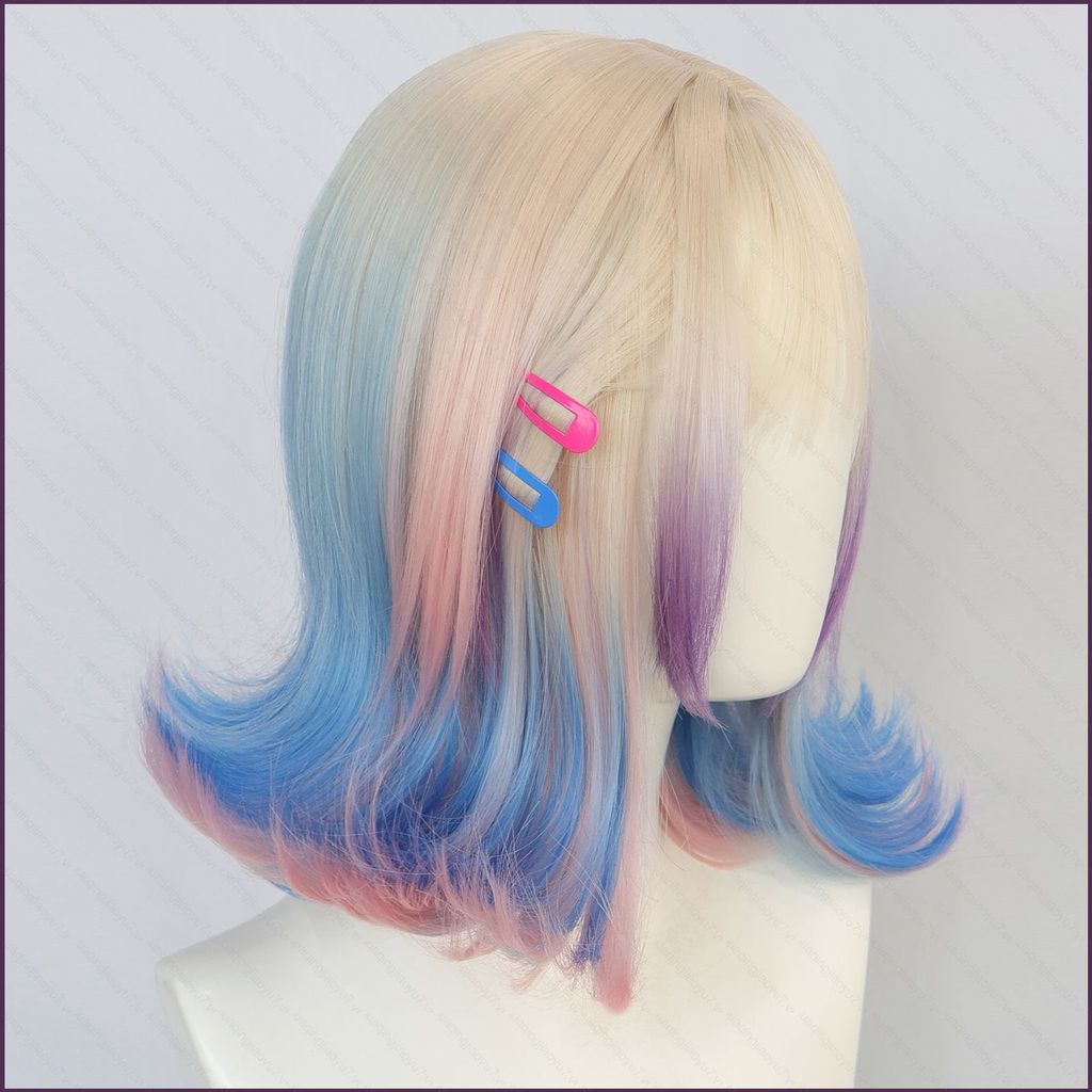 Hairpiece Cosplay Đa Màu Sắc - Tóc Giả Ngắn Lật Ngược Enid Sinclair