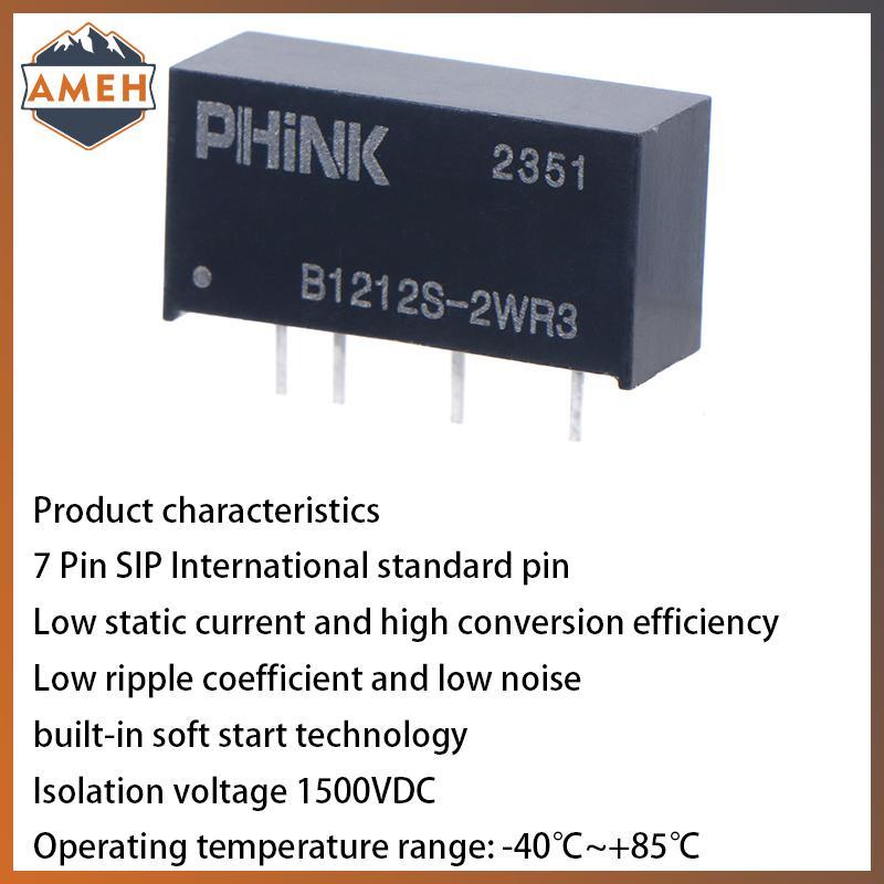 Technicolorepic B1212S-2W B1212S-2WR2 / R3 12V Đến 12V DC-DC Mô-đun nguồn cách ly Bảo vệ ngắn mạch P