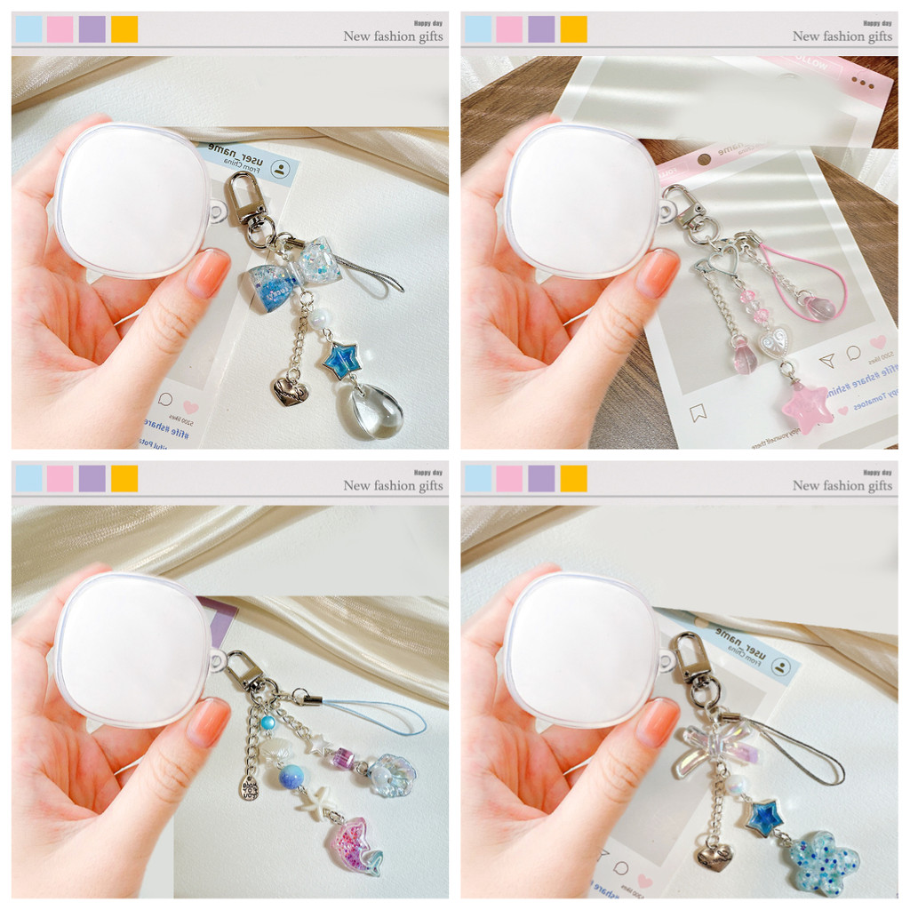 Ins star keychian Dành Cho Baseus WM02 WM01 E19 E20 E16 E17 E18 E12 Ốp Lưng Silicon Trong Suốt Tai N