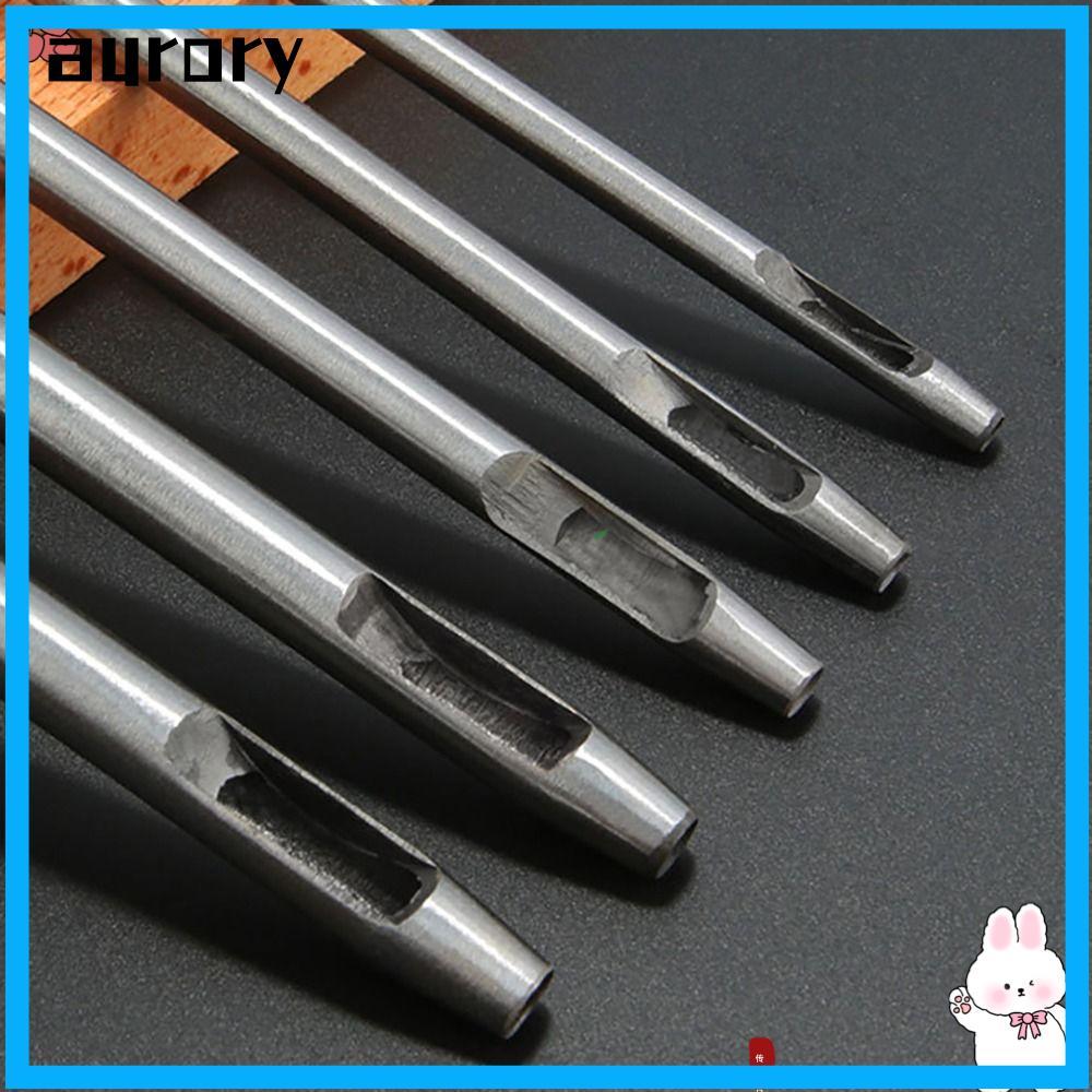 AURORY Hollow Punch, Mix Size Steel Punch Tool, Leather Crafts Leather Craft Nhựa làm việc