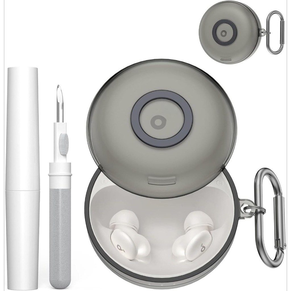 Ốp Lưng TPU Cho Anker Soundcore Sleep A30 by Sleep Earbuds, Vỏ Bảo Vệ TPU Trong Suốt Với Carabiner &