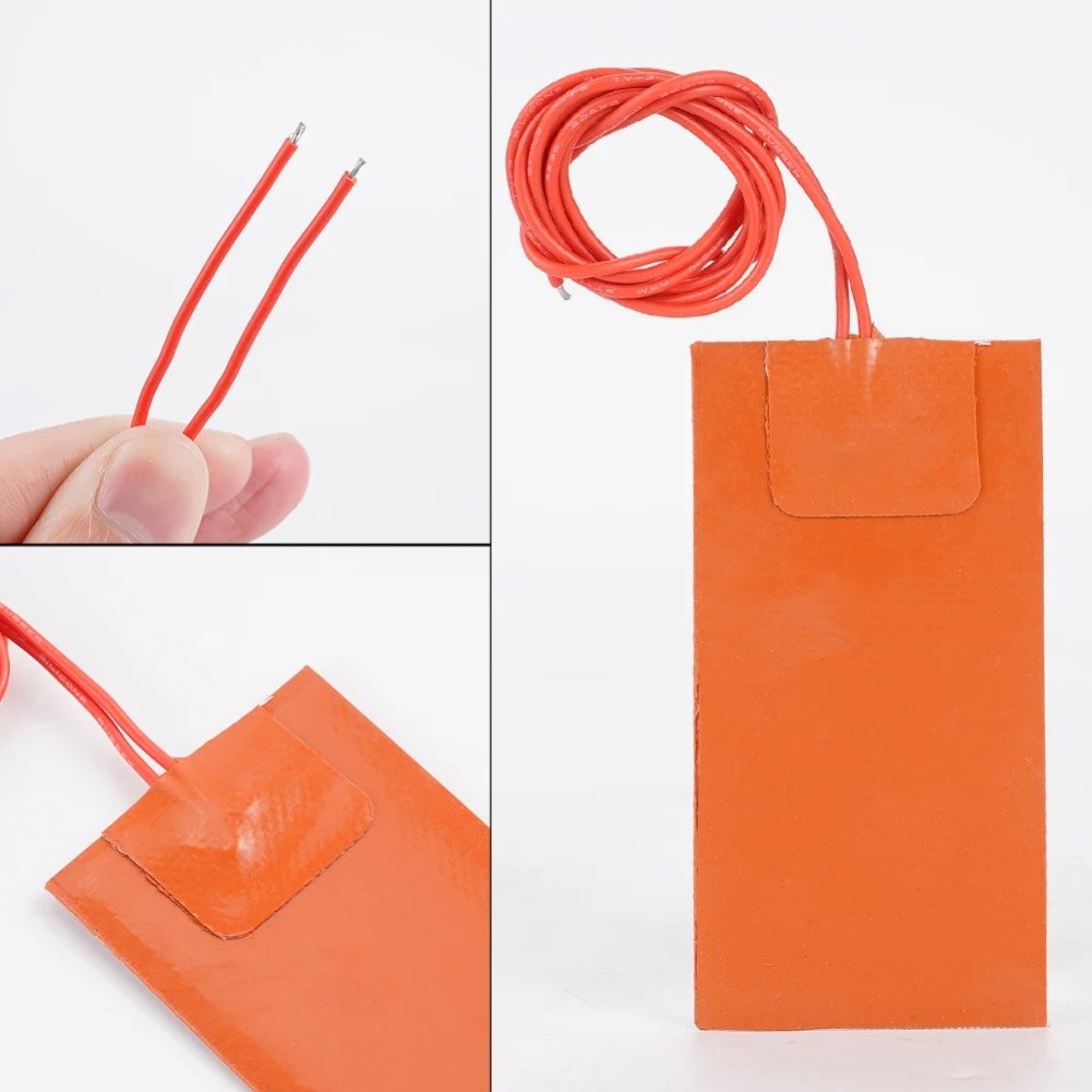 Silicone Heating Pad Waterproof Construction Double-sided Tape Backing