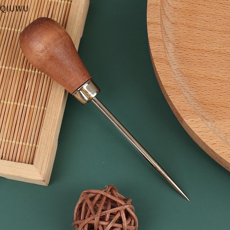 QIUWU DIY Leather Tent May Awl Shoes Repair Tool Hand Stitch Leather craft Awl.