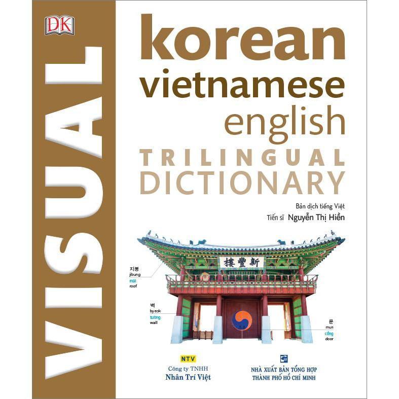Sách - Korean Vietnamese English Trilingual Dictionary - Nhân Trí Việt