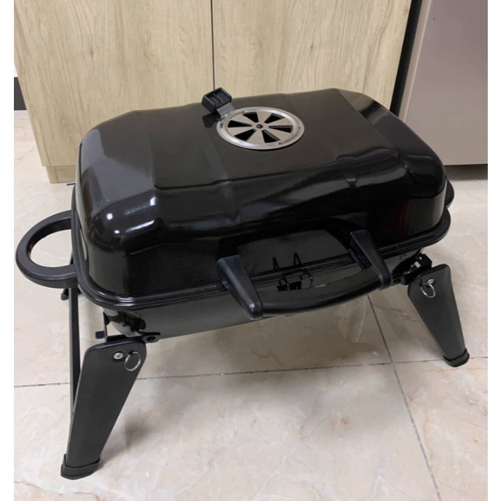 Bếp nướng than ngoài trời xếp gọn MASTERCOOK Double Grill Old Smokey Cao Cấp BBQ Grill Grill Stove