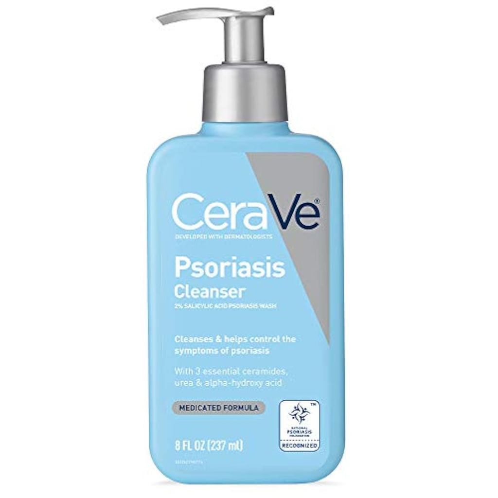CeraVeCleanserforPsoriasisTreatment, WithSalicylicAcidforDryItchRelief & LaticAcidforExfoliation, Fr
