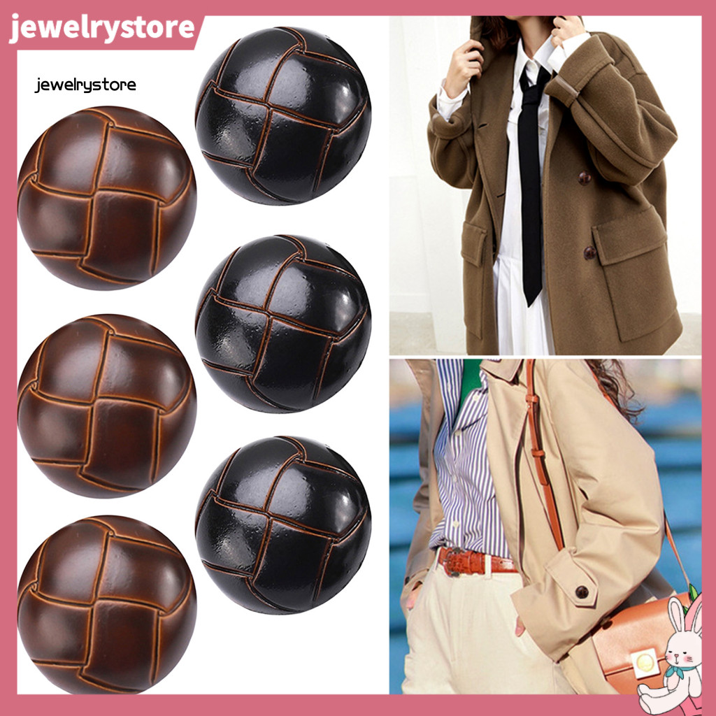 Nút thay thế JET họa tiết bóng đá cho áo khoác và blazer, bộ 12 cái, kích thước 15mm và 21mm