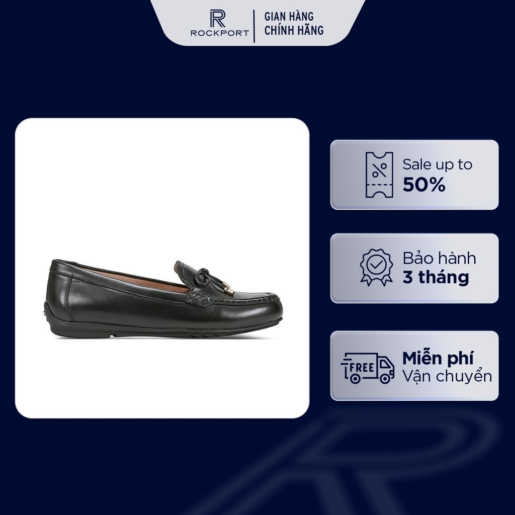 Giày Lười Nữ Rockport Thea Moccasin Driver Penny Loafer THEA000BLK01 244 | Giày Da Cao Cấp, Tinh Tế,