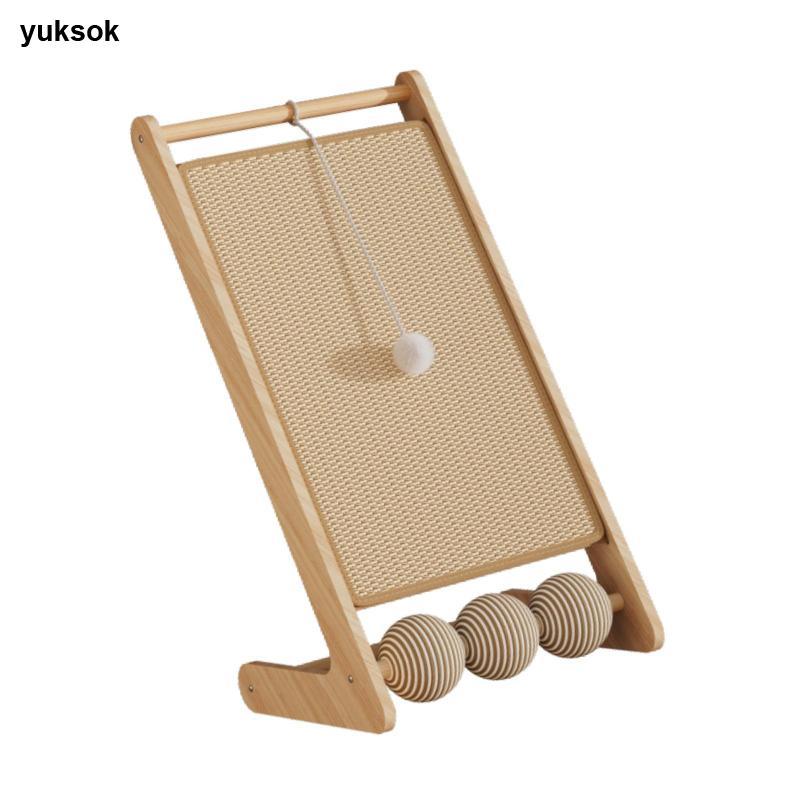 Yuksok Cat Scratcher Đứng Cat Grab Pad Lounge Bed L Shape Cat Scratching Board