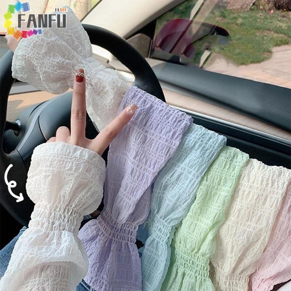 Fanfuzouzu Gloves Anti-Sun Long Sleeve - Perfect for Driving & Cycling Outdoors in Summer
