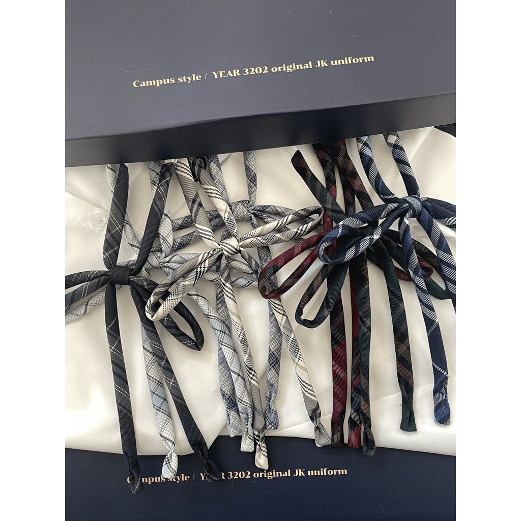 Đồng phục JK chính hãng với dây buộc nơ phong cách học thuật