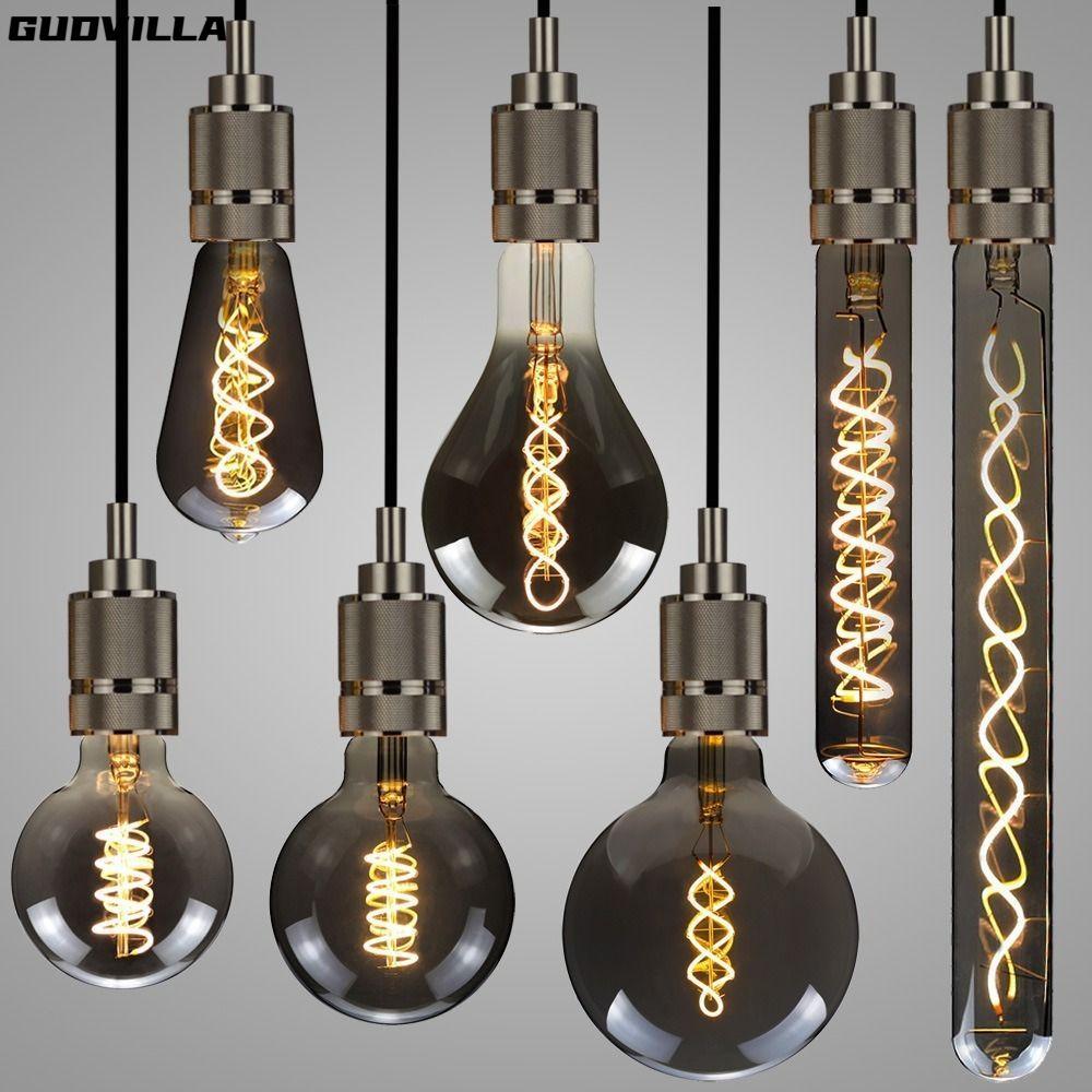 Dây tóc GUDVILLA, Dây tóc Edison Đèn Vintage Retro Bóng đèn, Nóng Cổ sợi đốt Trắng ấm E27 220V Đèn E