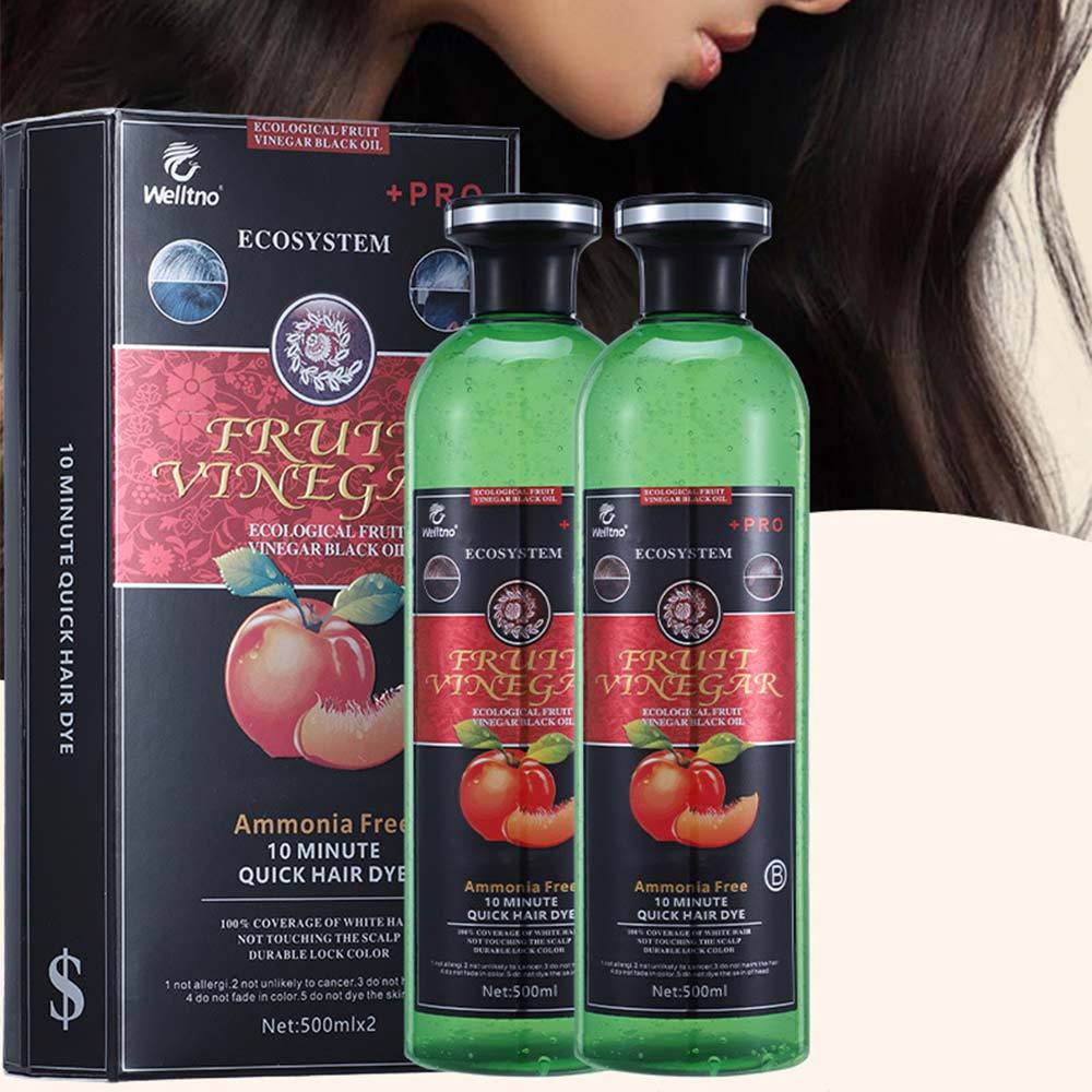 Fruit Vinegar Hair Dye Gel Color Natural Black Hair Color500ml