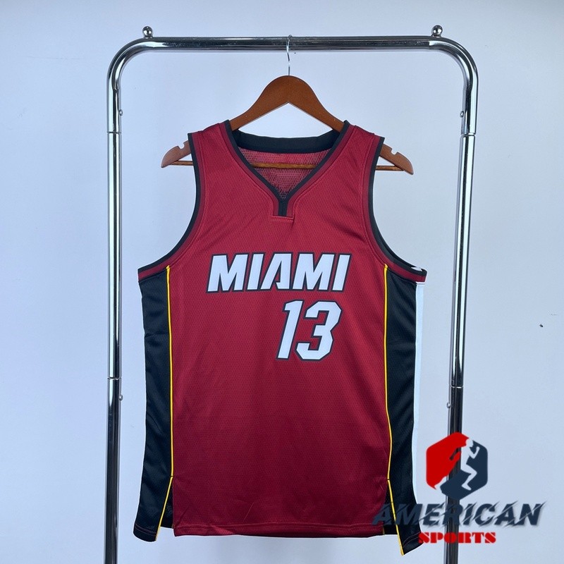2024-25 Áo bóng rổ màu đỏ Miami Heat Bam Adebayo