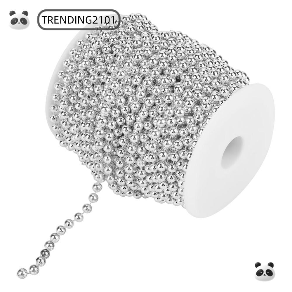 Dây vòng hoa TRENDING, Dây mạ điện màu vàng cỡ 6mm, Dây đính cườm dài 78FT Chiều dài 82 Feet Dây giả