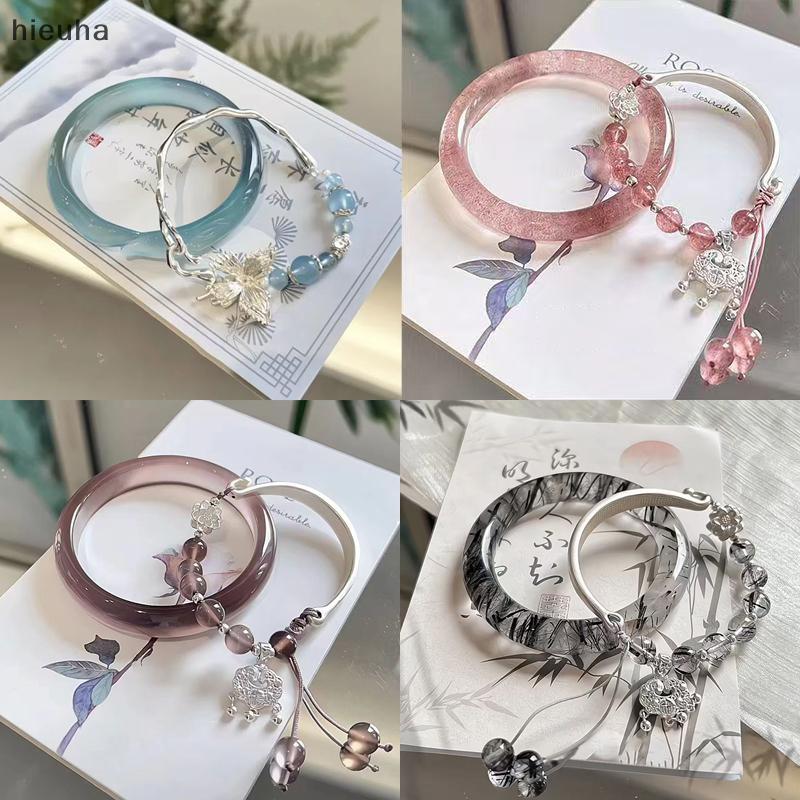 Pff 2pcs Trung Quốc phong cách tua Vòng đeo tay cho phụ nữ-đồ trang sức cổ Quà Tặng CCD