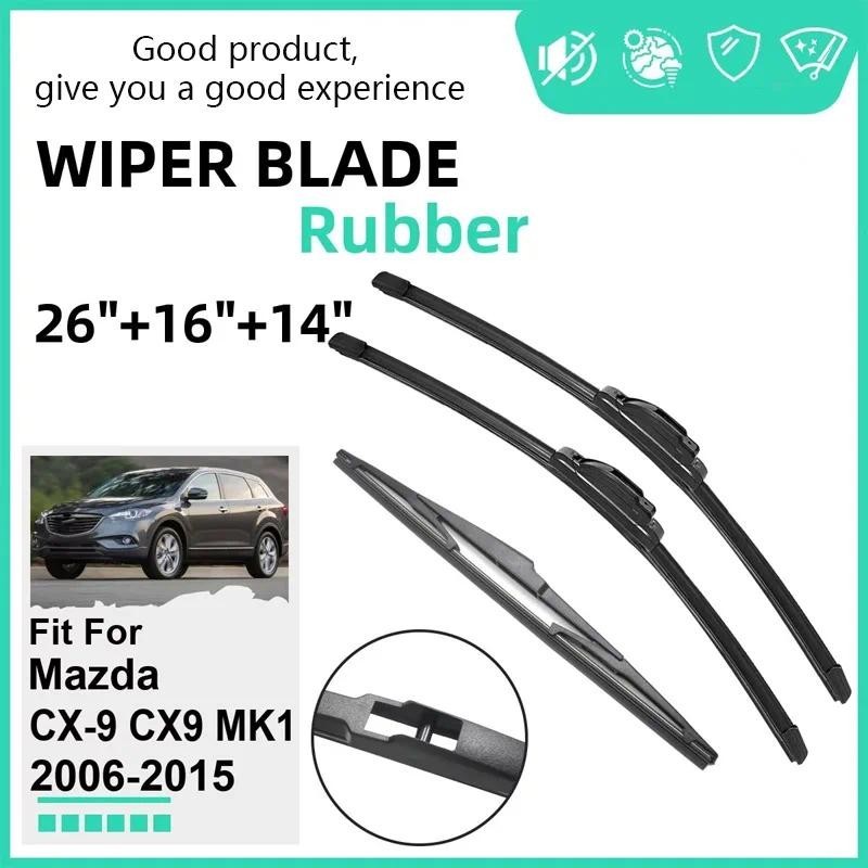Lưỡi gạt nước ô tô cao su cho Mazda CX-9 CX9 MK1 2006-2015 Cần gạt nước kính chắn gió Phụ kiện ô tô 