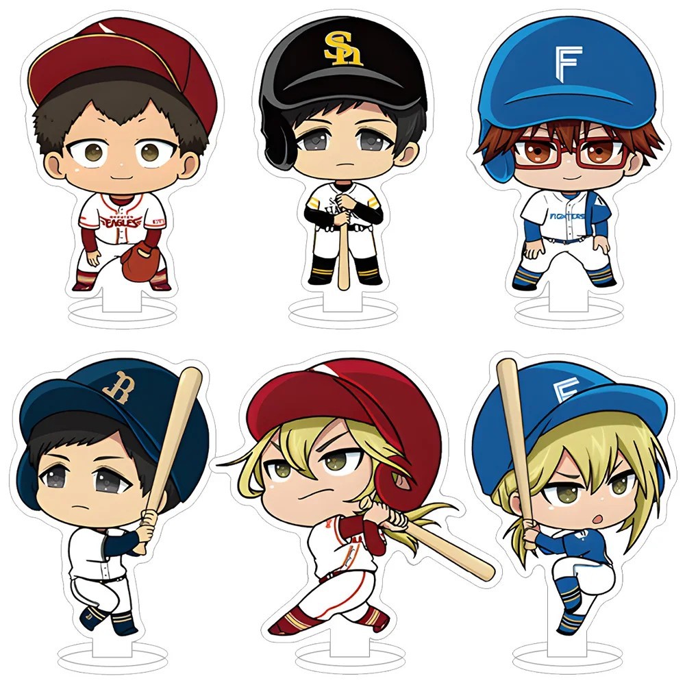 Mô hình Standee anime Boukyaku Battery Oblivion Battery chibi bóng chày acrylic figure trang trí bàn