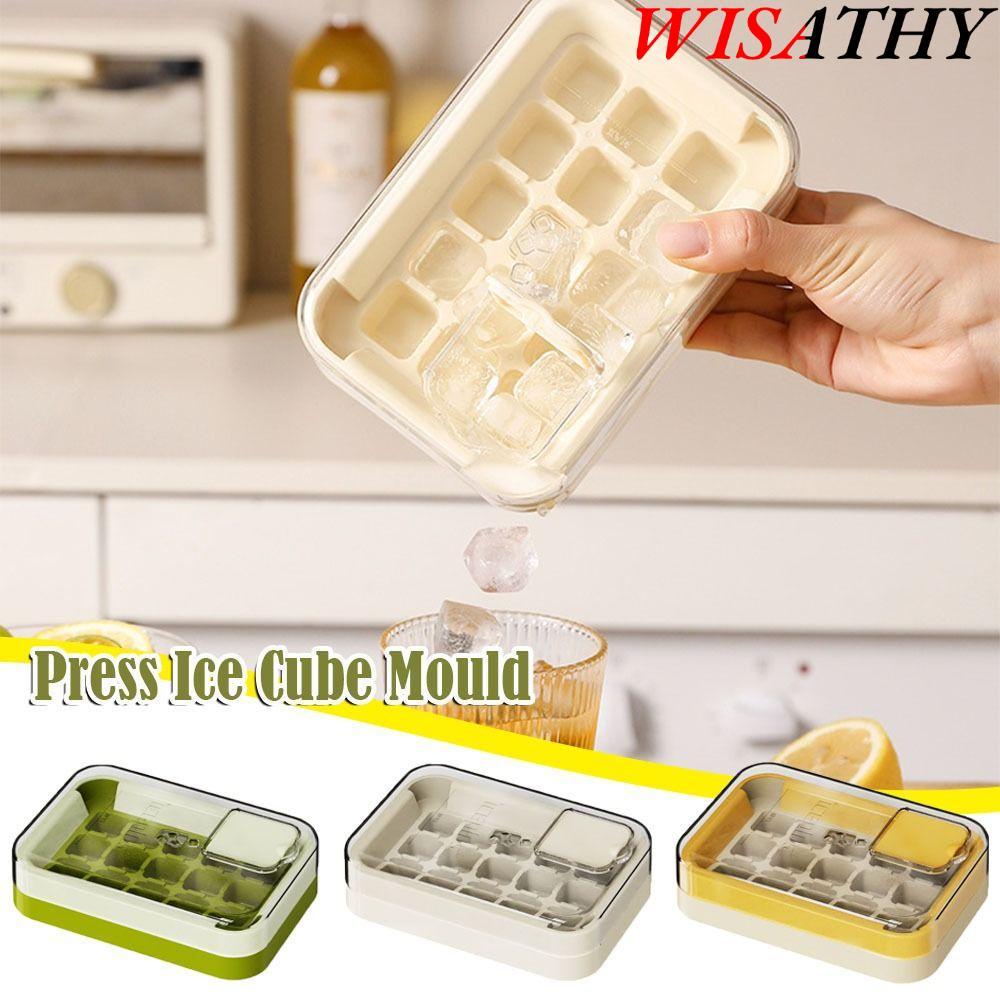 Khuôn làm đá viên WISHY, Ngăn đá ép cấp thực phẩm, Hộp đá 15 lưới