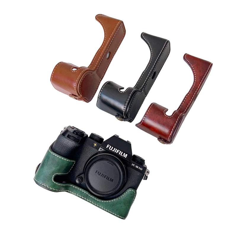 Thích hợp cho Fuji XS10 Half Case Vỏ bảo vệ đế máy ảnh Vỏ da Fujifilm xs10