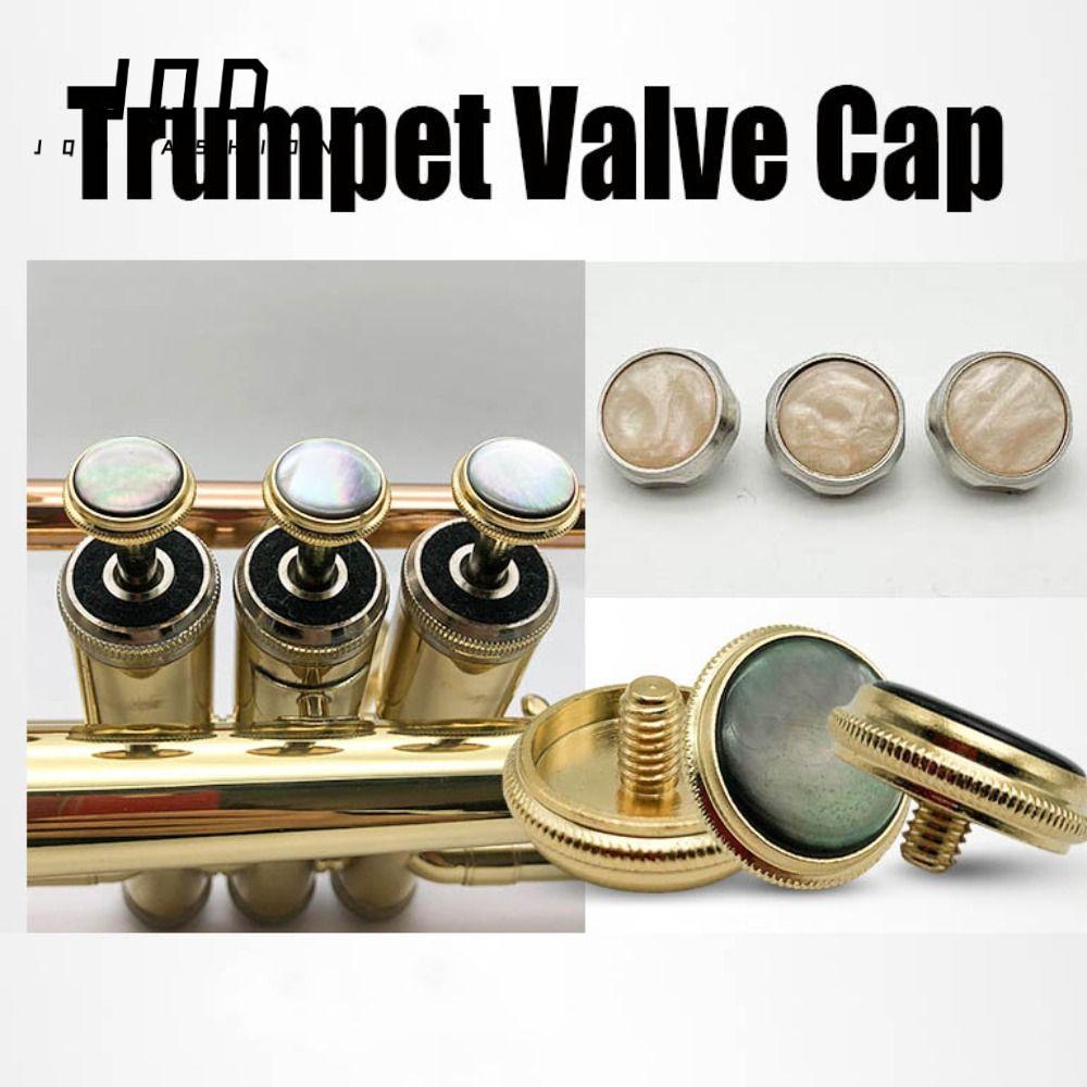 Nắp van Trumpet JQD, Nút bấm ngón tay Trumpet thay thế kim loại, Nút sửa chữa Vỏ Trumpet Cover Trump