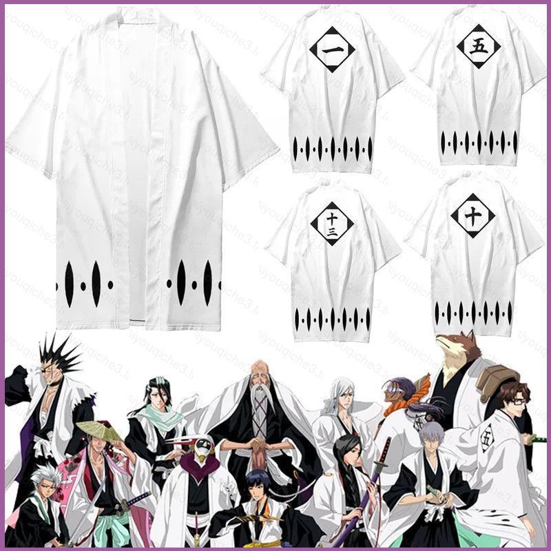 Áo Len Kimono Cardigan Phong Cách Anime Yamamoto, Soi Fon và Aizen