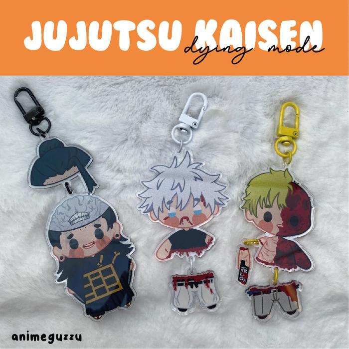 ANIME GUZZU JUJUTSU KAISEN DYING MODE KEYCHAIN - GOJO BUNTUNG - SUGURU GETO