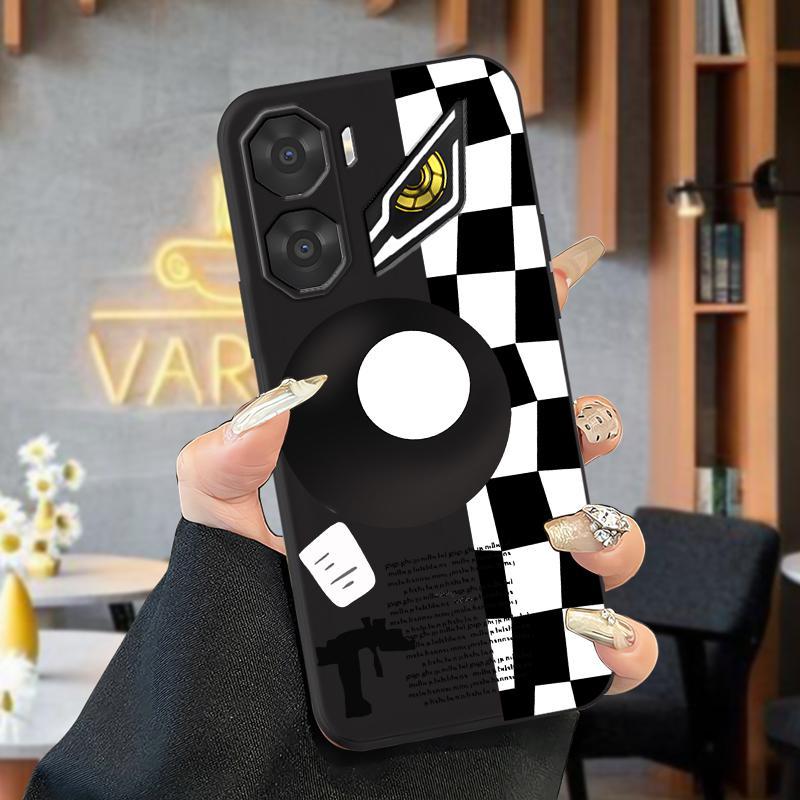 Ốp Lưng Cho ZTE Nubia Neo 3 5G Neo 5G Nubia Music Neo 2 5G Neo 3 GT Music 2 Matte Black Checkerboard