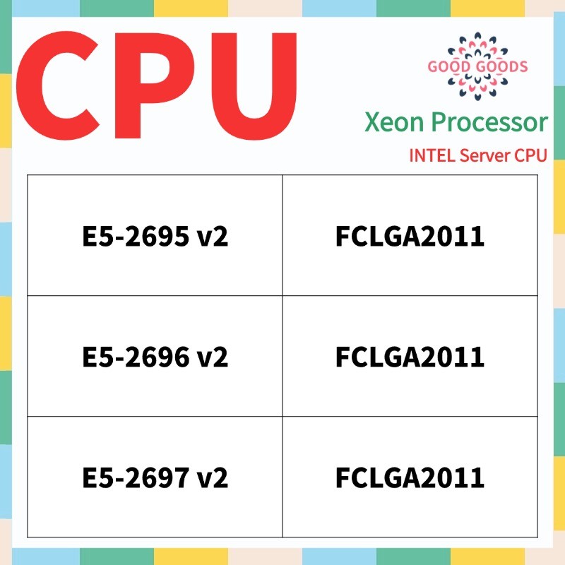 E5-2695v2 E5-2696v2 E5-2697v2 INTEL Xeon CPU máy chủ LGA2011
